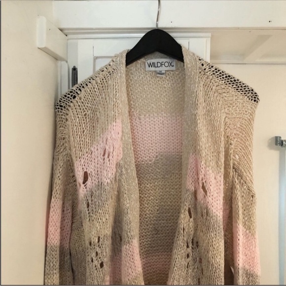 WILDFOX Yara Distressed Dolman Cardigan - Picture 7 of 11